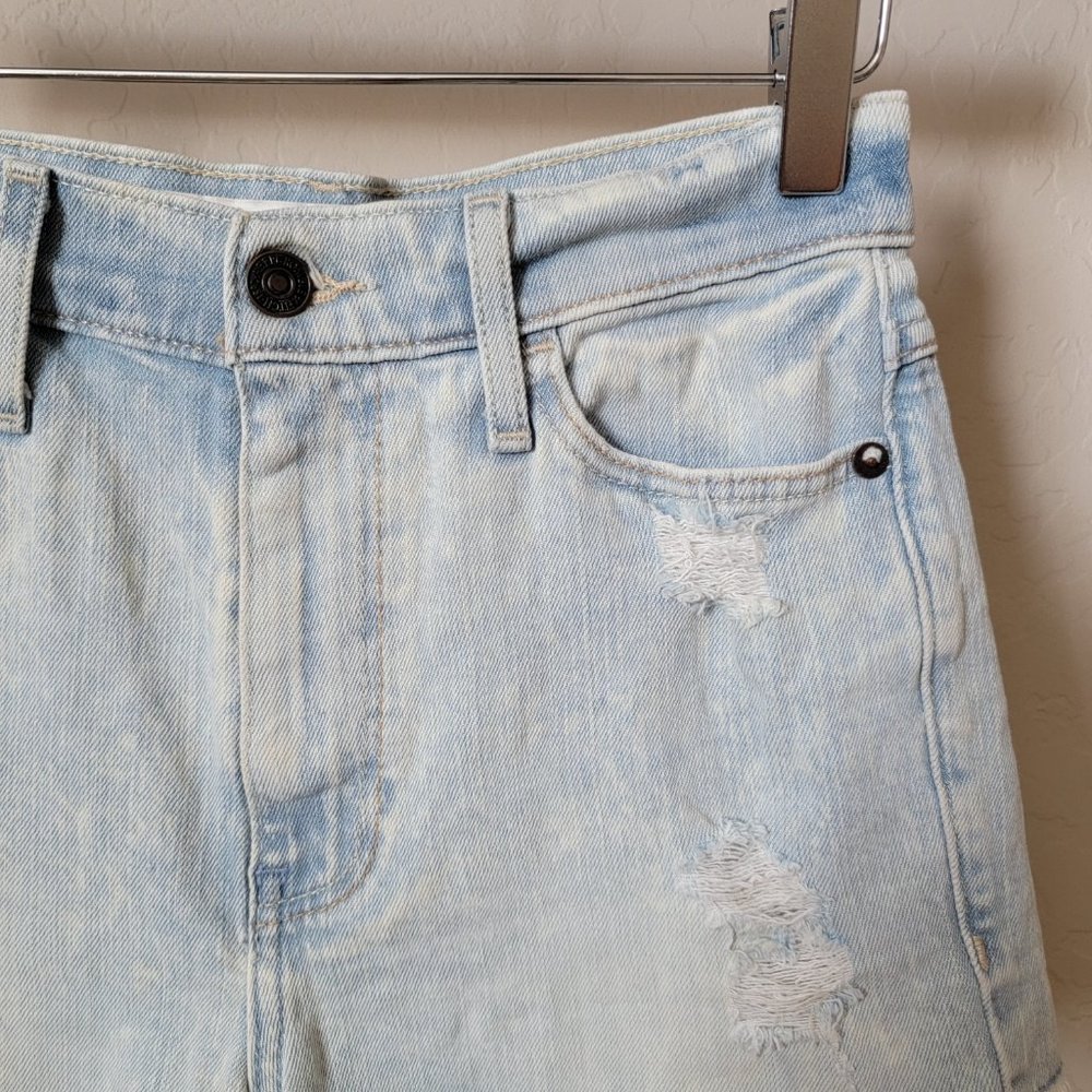 Abercrombie & Fitch Distressed Acid Wash Cutoff Denim Jean Shorts - Picture 5 of 15